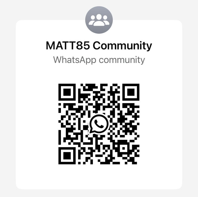 Matt 85 WhatsApp Community and Forum